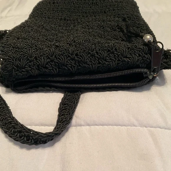 Black Woven Crossbody Bag - Unbranded - Picture 4 of 7